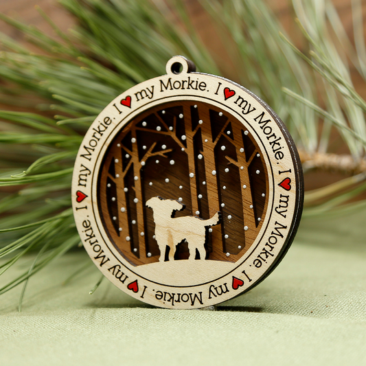 Morkie Ornament