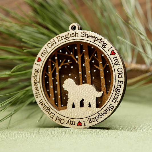 Old English Sheepdog Ornament