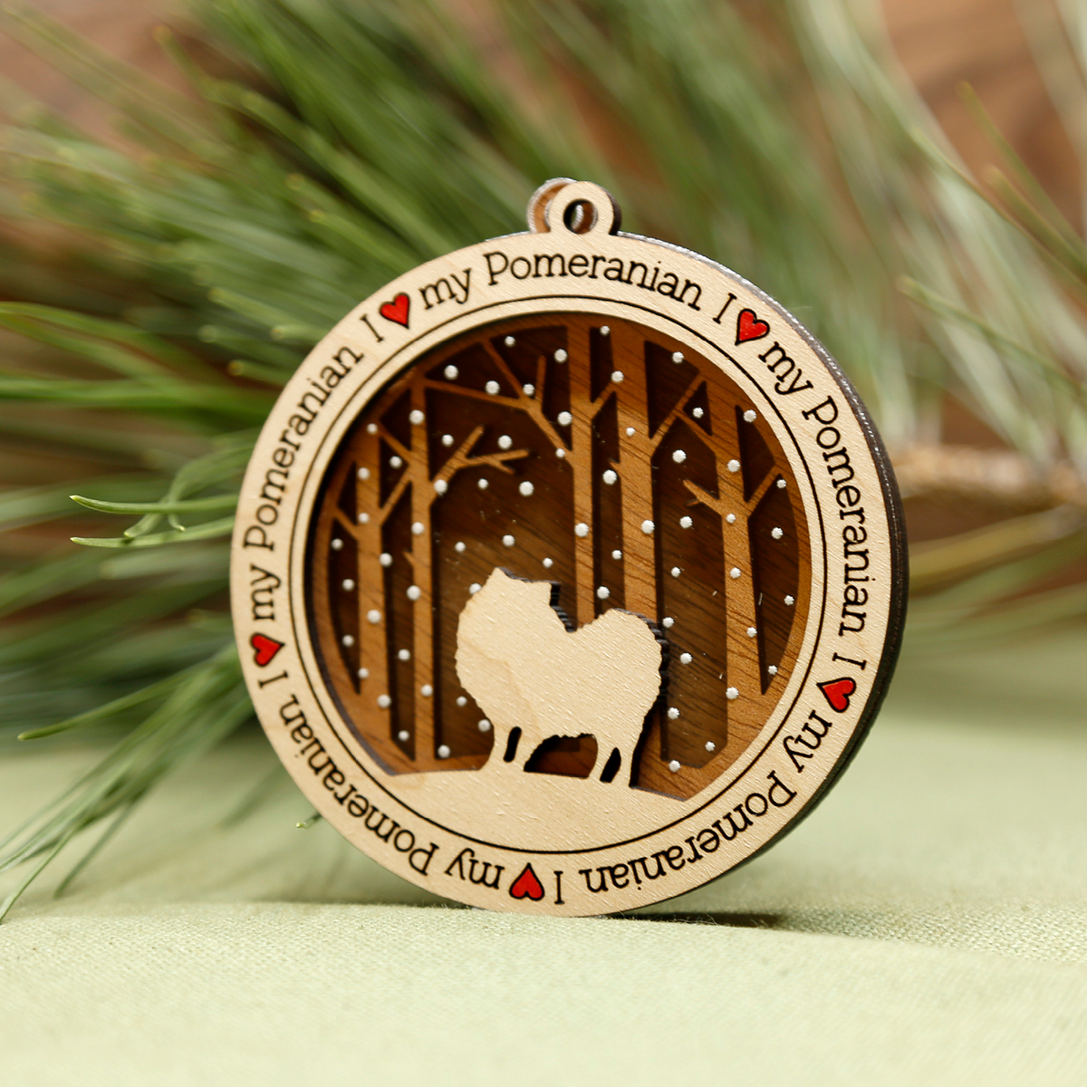 Pomeranian Ornament