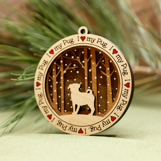 Pug Ornament