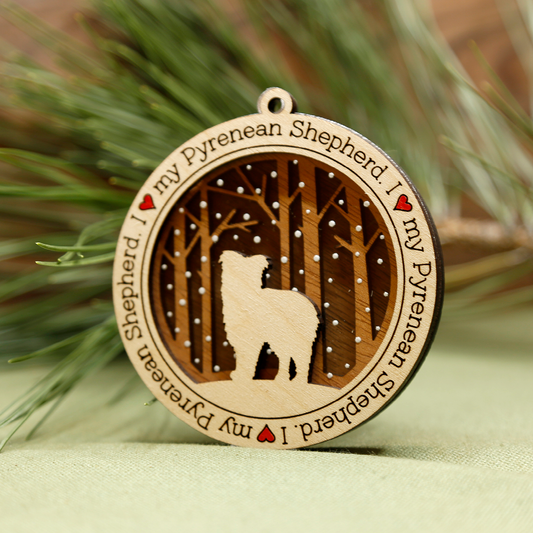 Pyrenean Shepherd Ornament