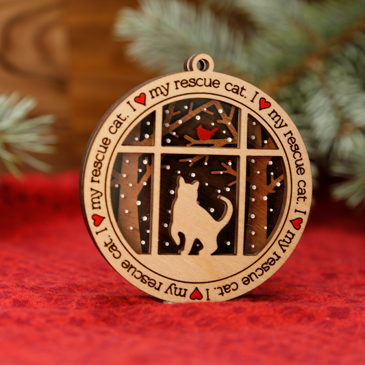 Rescue Cat Ornament