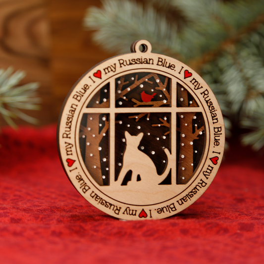 Russian Blue Ornament