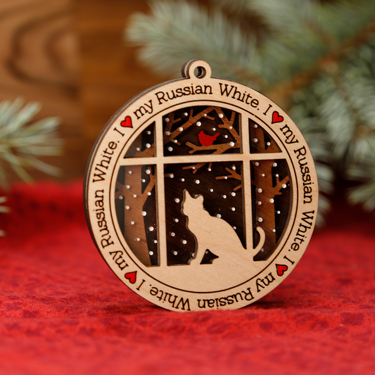 Russian White Ornament