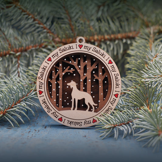 Saluki Ornament