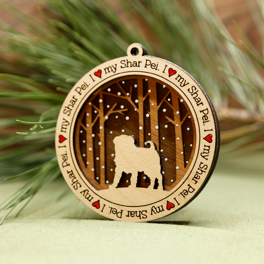 Shar Pei Ornament