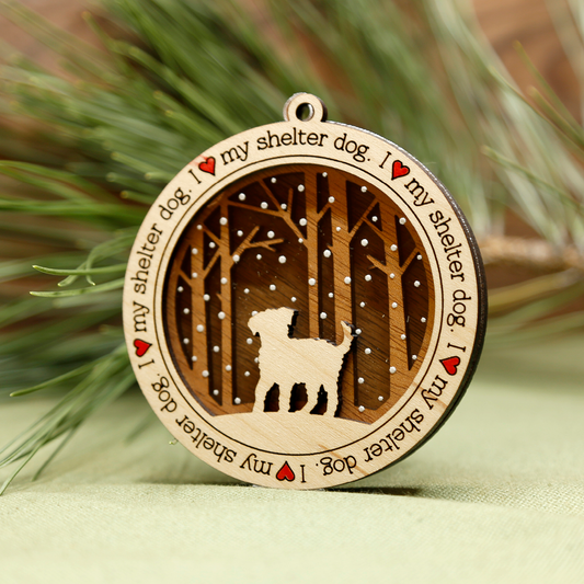 Shelter Dog Ornament