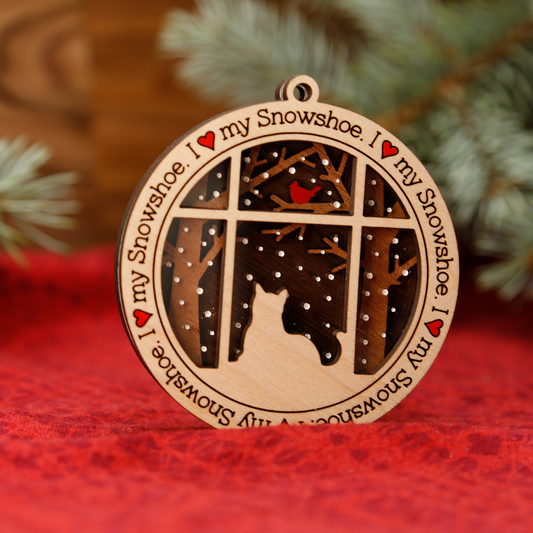 Snowshoe Ornament
