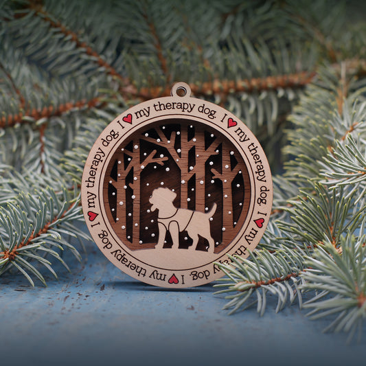 Therapy Dog - Version 2 Ornament