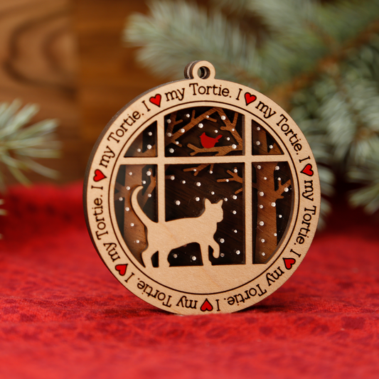 Tortie Ornament