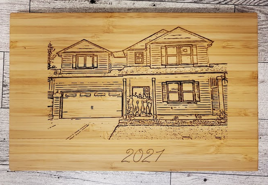 Home Purchase Engraved Cutting Board