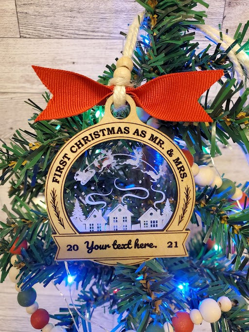 Our First Christmas as Mr and Mrs - Clear