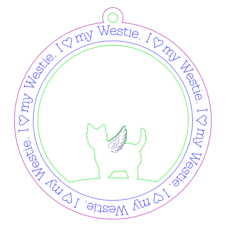 Westie Memorial Ornament