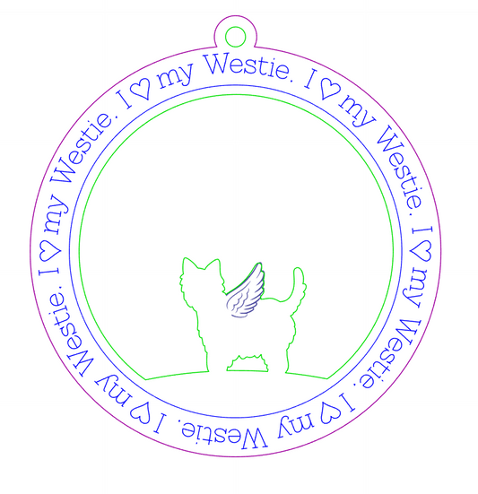 Westie Memorial Ornament