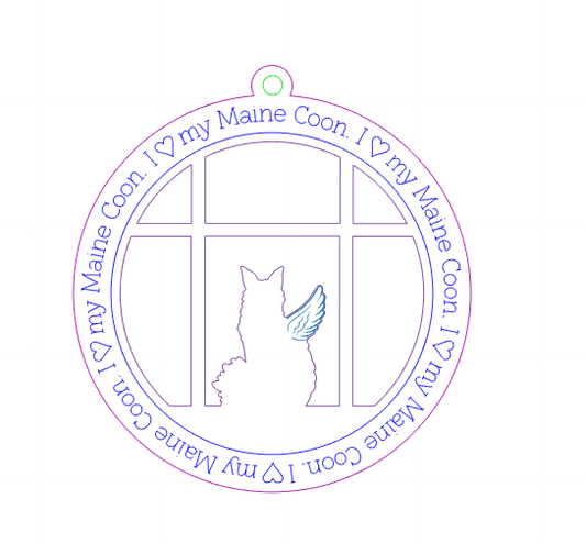Maine Coon Memorial Ornament