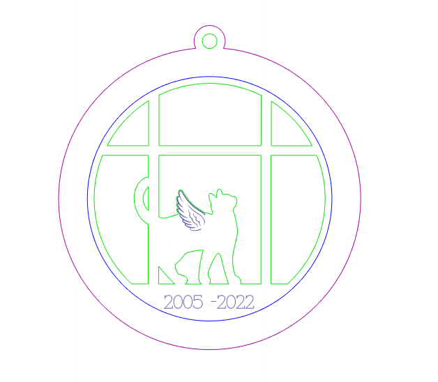 Tabby 2 Memorial Ornament