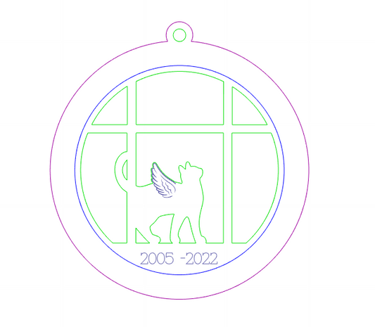 Tabby 2 Memorial Ornament