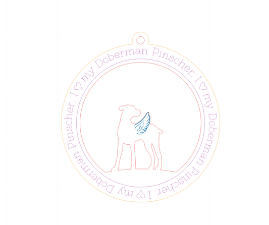 Doberman Pinscher Memorial Ornament