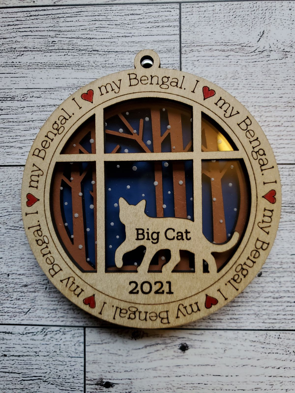Two Cats Ornament